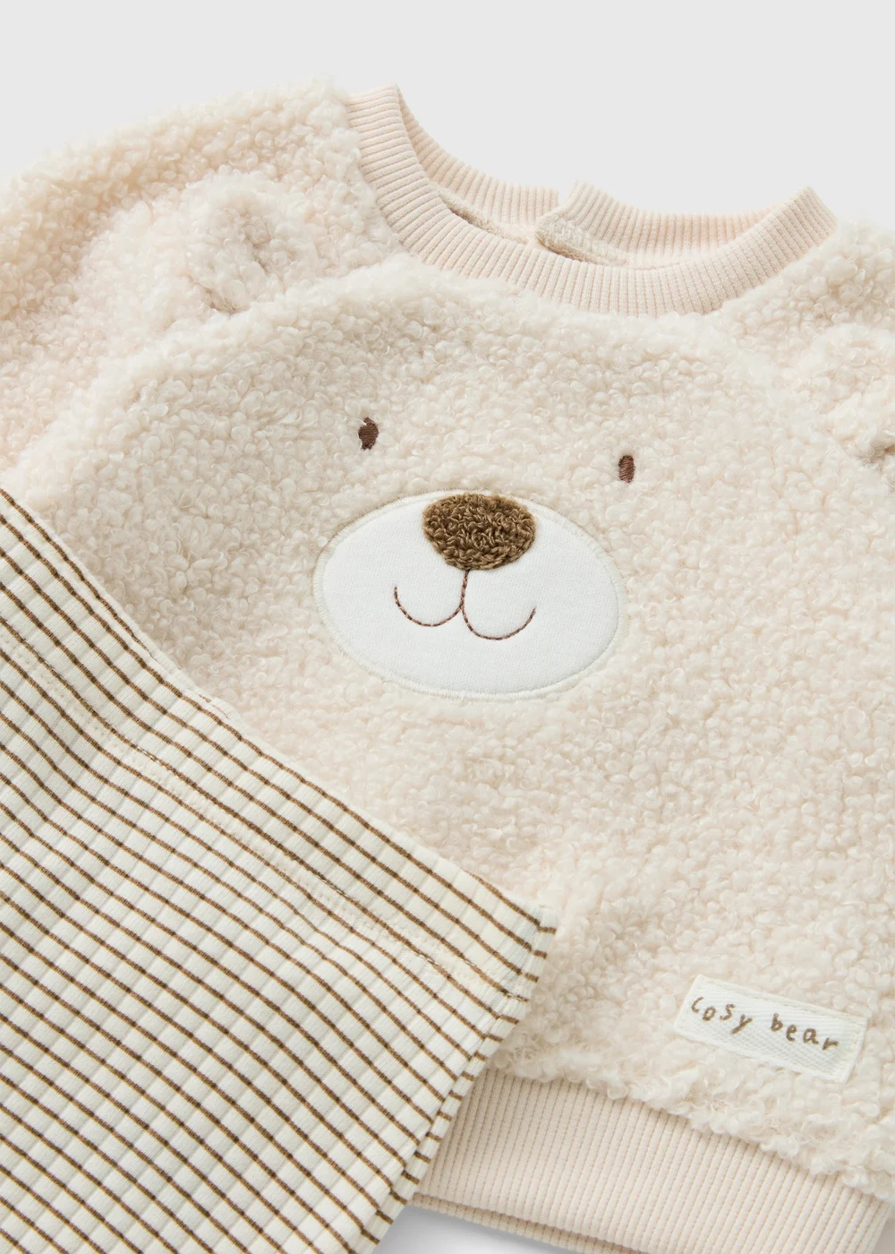 Baby Cream Top & Leggings Set (Newborn-23 Months) - First Size Image 2