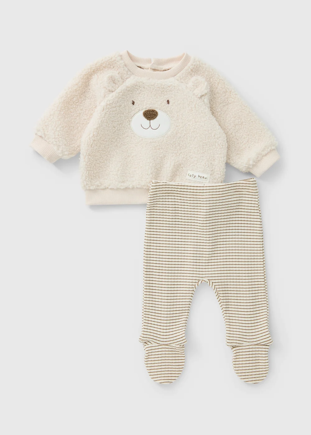 Baby Cream Top & Leggings Set (Newborn-23 Months) - First Size Image 1