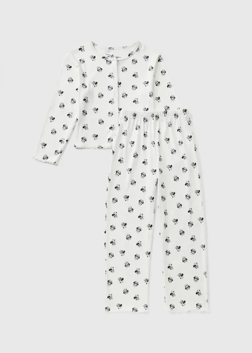 Disney Girls Cream Minnie Mouse Pyjamas (3-13yrs) - 3-4 Yrs Image 1