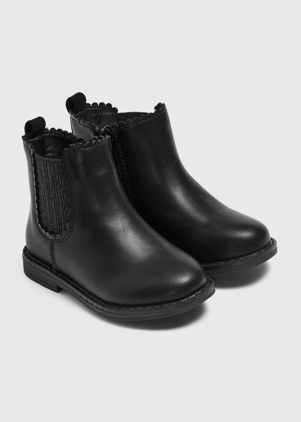 Girls Black Chelsea Boots (Younger 4-Older 2) - 4 Infants Image 1