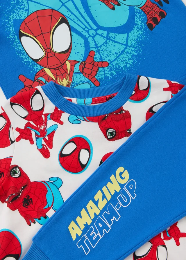 Marvel 2 Pack Boys Blue Spidey Pyjamas (1-7yrs)