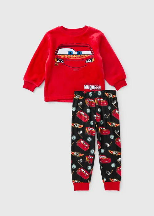 Disney Boys Red Cars Fleece Pyjama (1-7 yrs) - 1-1.5 Yrs Image 1