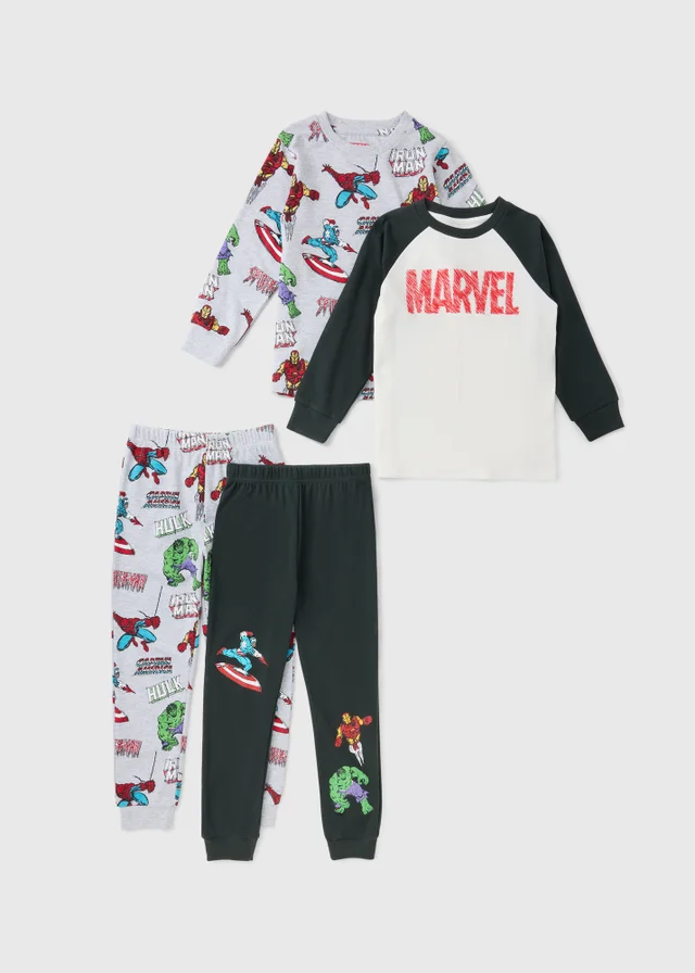 Boys’ Marvel 2 Pack Pyjama Set (3-13 Yrs)