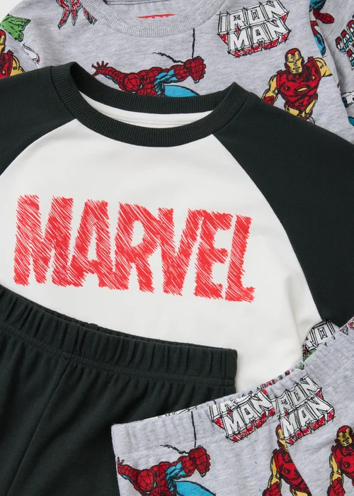 Boys’ Marvel 2 Pack Pyjama Set (3-13 Yrs) - 3-4 Yrs Image 2