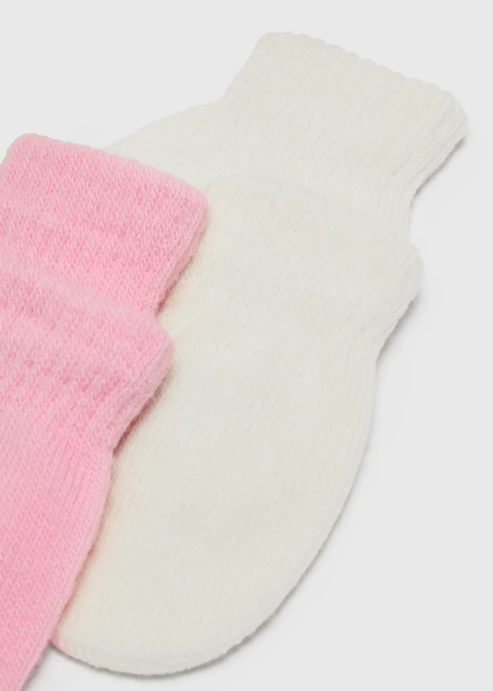 2 Pack Cream & Pink Magic Mittens - One Size Image 2