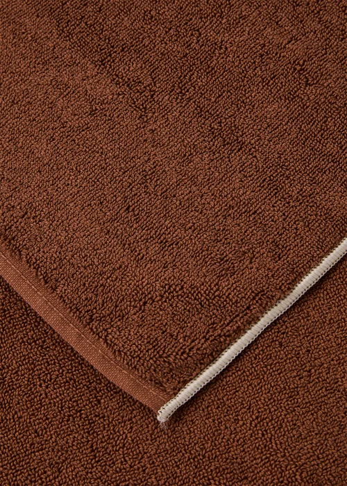 Statement Brown Border Towels - Hand Towel Image 3
