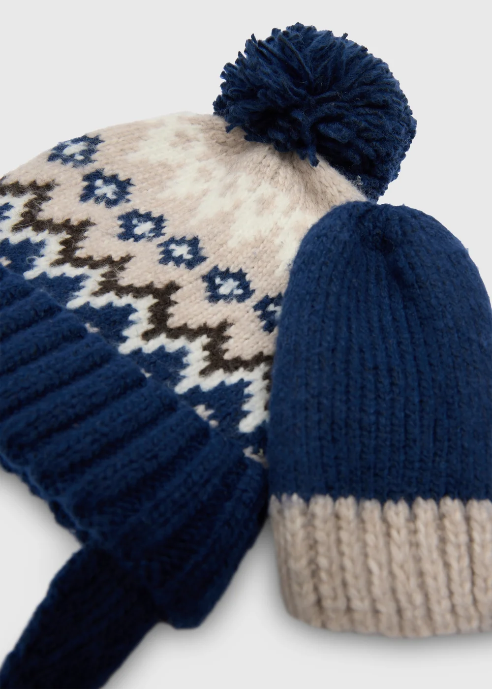 Baby 2 Pack Fairisle Hat & Mittens Set (1-24 Months) - Up to 1 Month Image 2