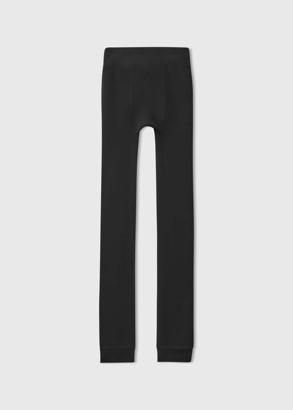 Black Thermal Fleece-Lined Pants - S Image 1