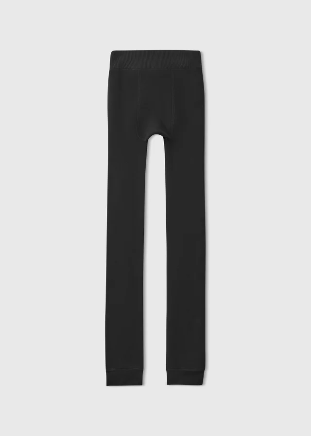 Black Thermal Fleece-Lined Pants