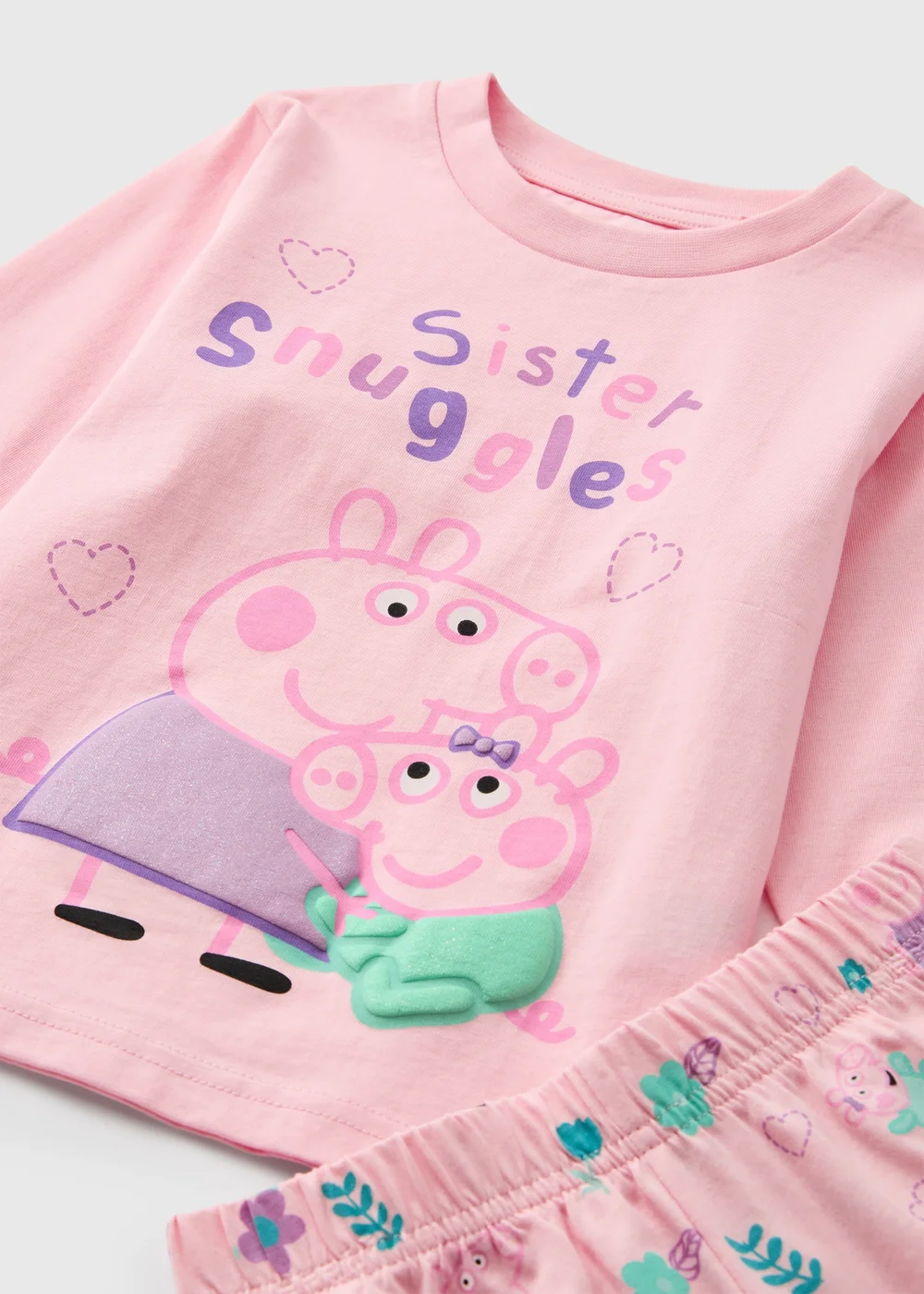 Girls Pink Peppa Pig Sister Pyjamas (1-5 Yrs) - 1-1.5 Yrs Image 2