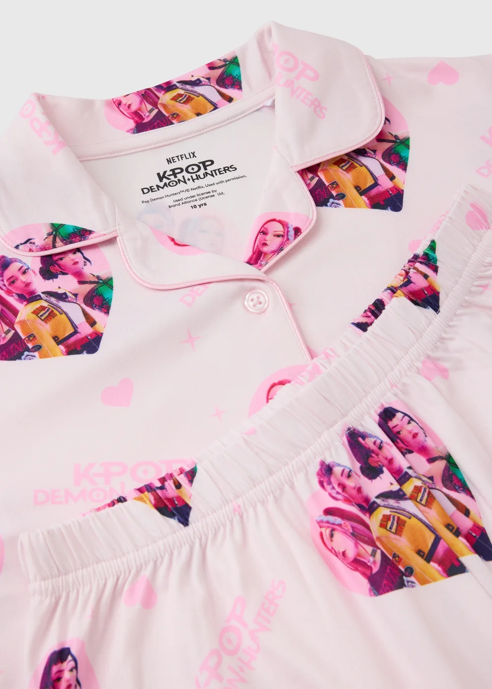 KPop Deamon Hunters Kids Pink Soft Touch Pyjamas (5-13yrs) - 5-6 Yrs Image 2