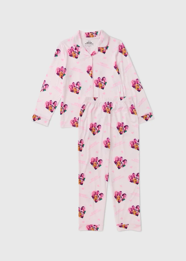 KPop Demon Hunters Kids Pink Soft Touch Pyjamas (5-13yrs)