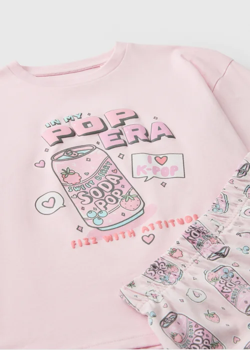 KPop Girls Pink Long Sleeve Pyjama Set (7-13yrs) - 9 Yrs Image 2