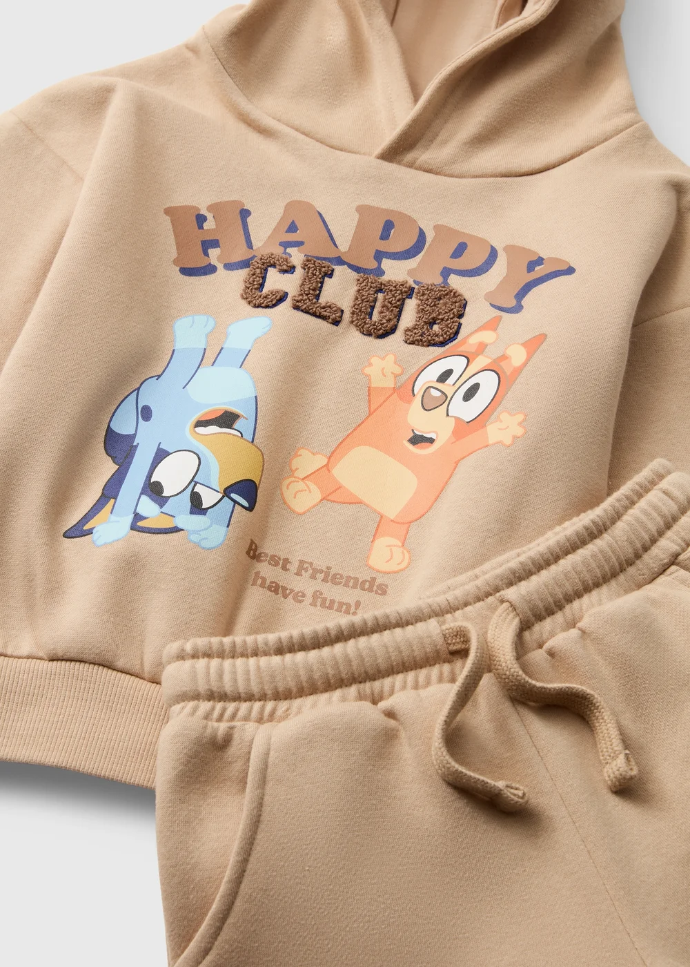 Boys Beige Bluey Hoodie & Joggers Set (1-7 Yrs) - 1-1.5 Yrs Image 2