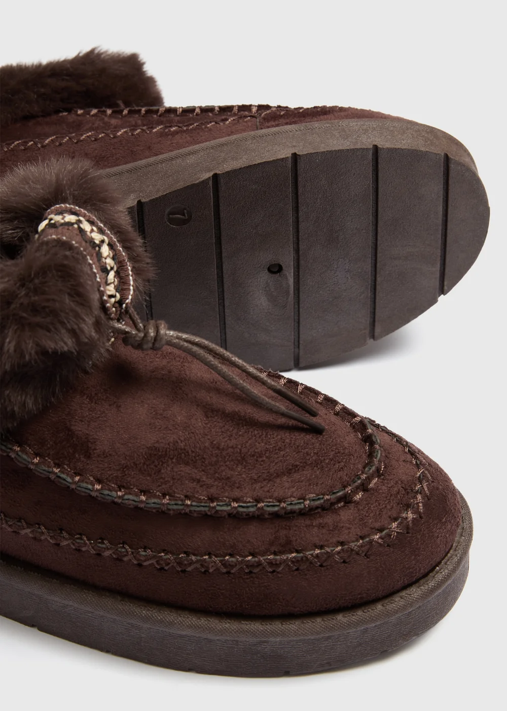 Brown Fur Trim Snug Boots - 5 Image 2