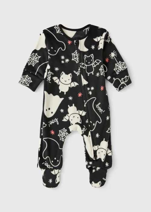 Baby Black Halloween Onesie (Newborn-23 mnths) - First Size Image 1