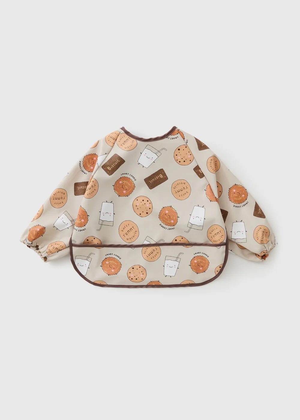 Baby Beige Cookie Coverall Bib - One Size Image 1