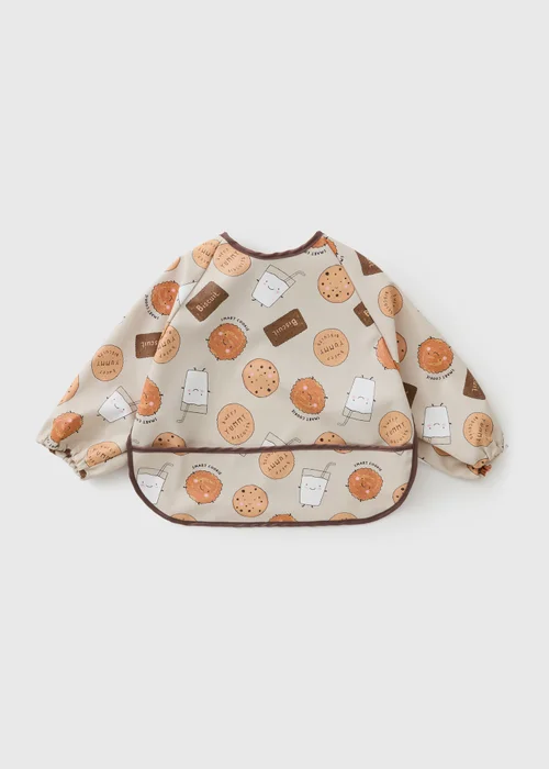 Baby Beige Cookie Coverall Bib - One Size Image 1