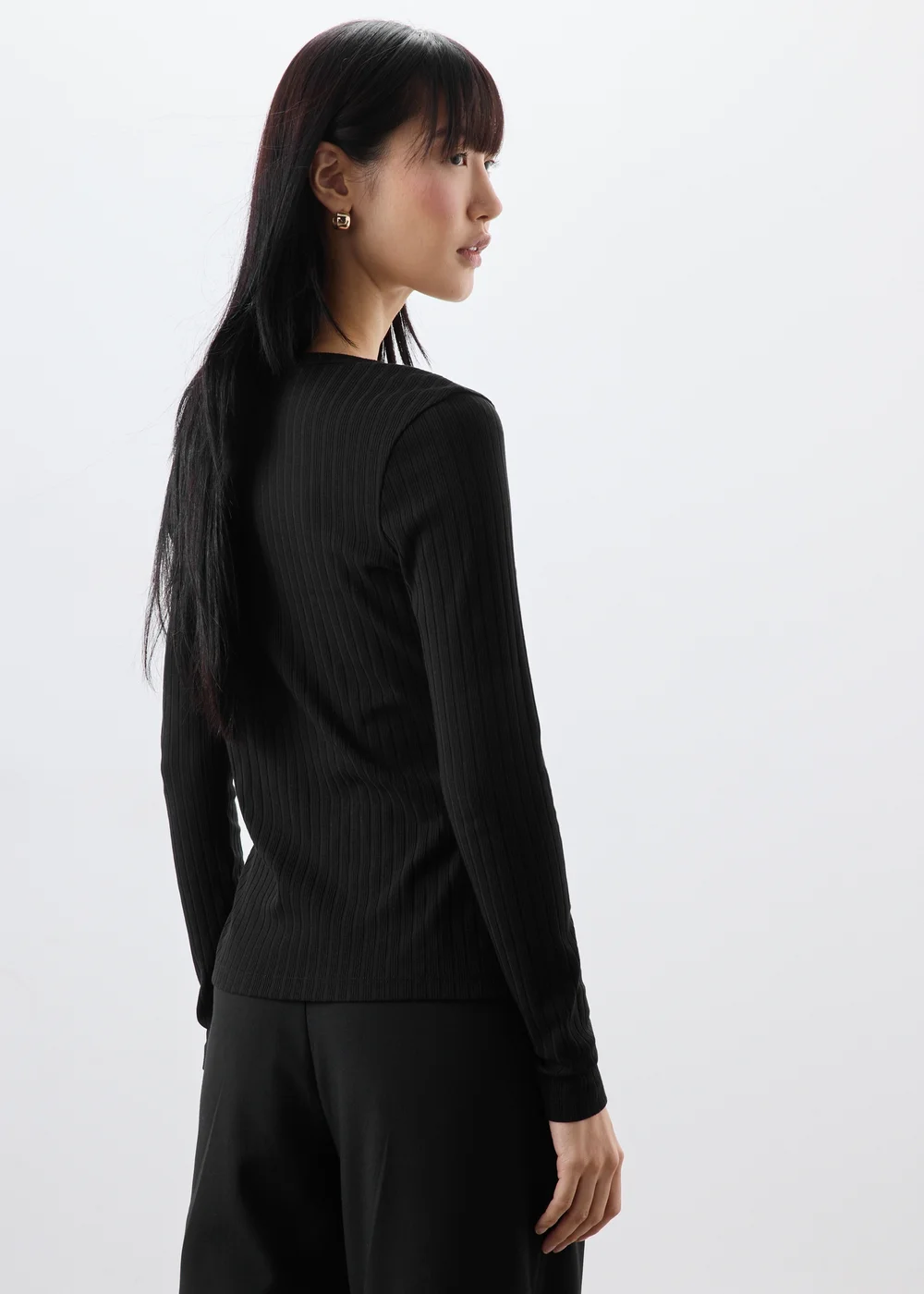 Black Co Ord Front Button Cardigan - 14 Image 2