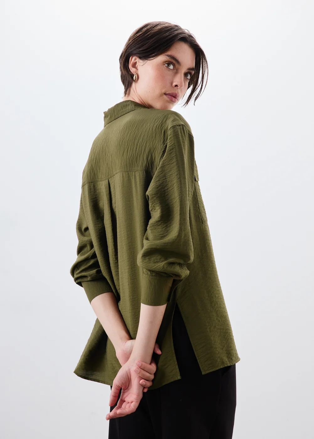 Khaki Utility Pocket Shirt - 8 Image 2