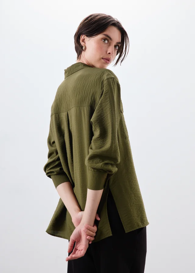Khaki Utility Pocket Shirt