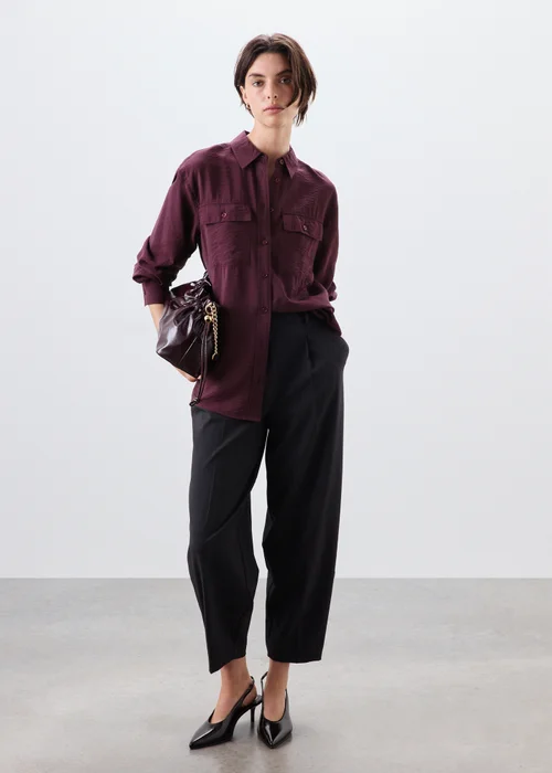 Wine Utility Pocket Shirt - 8 Image 1