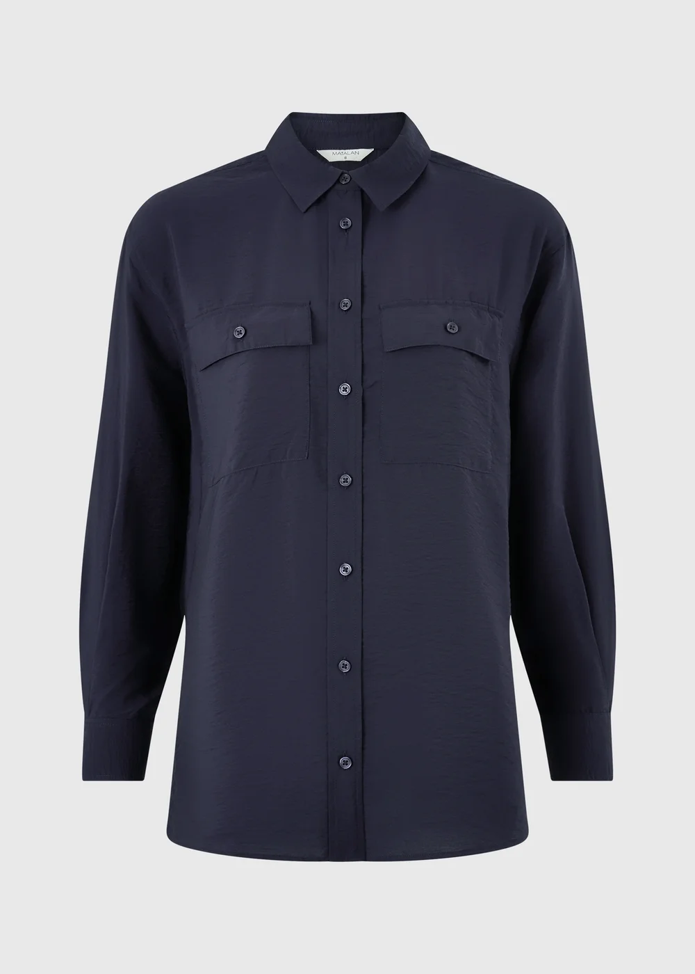 Navy Double Pocket Shirt - 8 Image 4