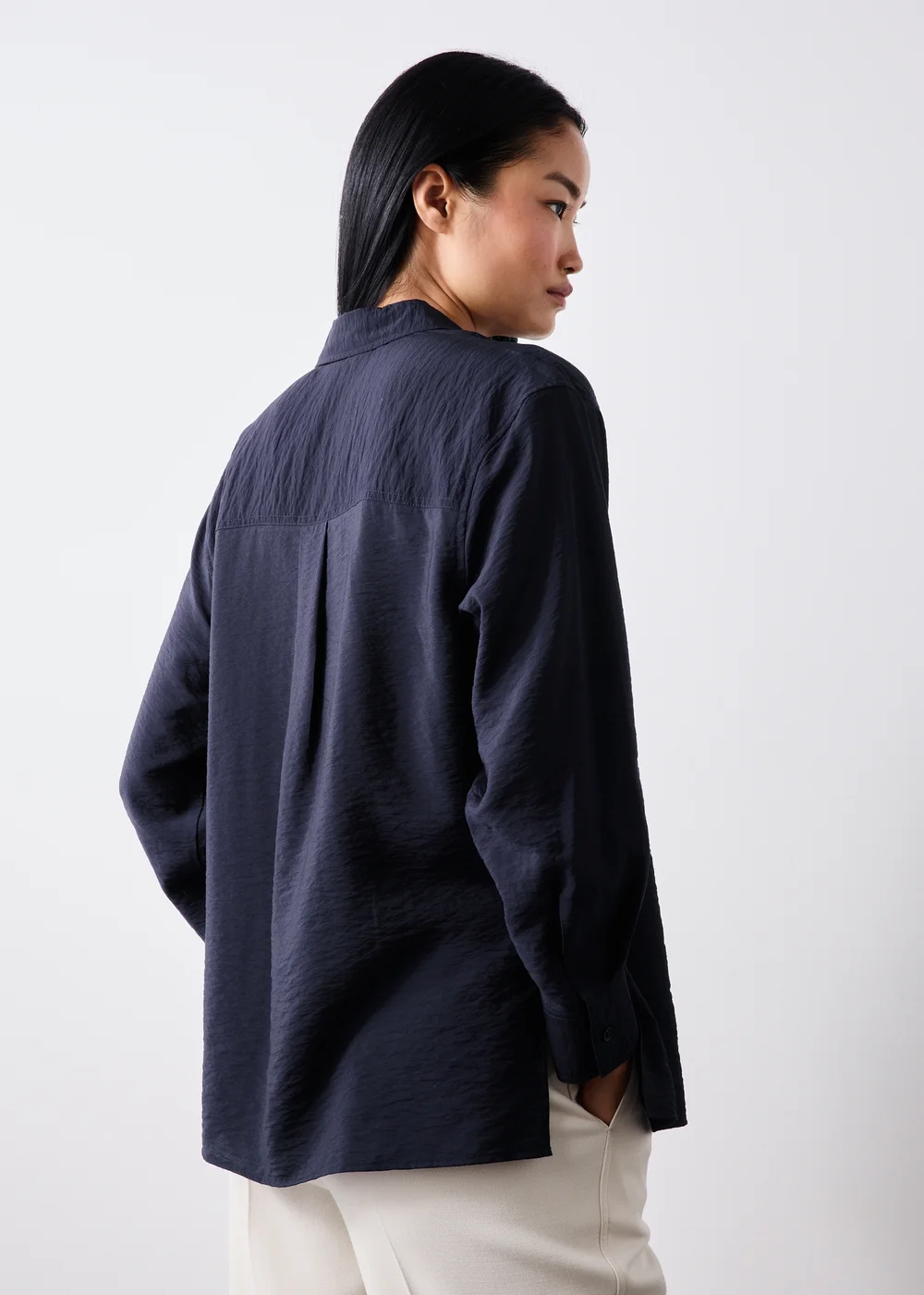 Navy Double Pocket Shirt - 8 Image 2