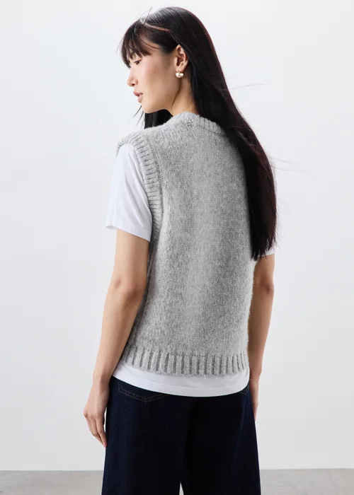 Grey Knitted Tank Top - XS Image 2