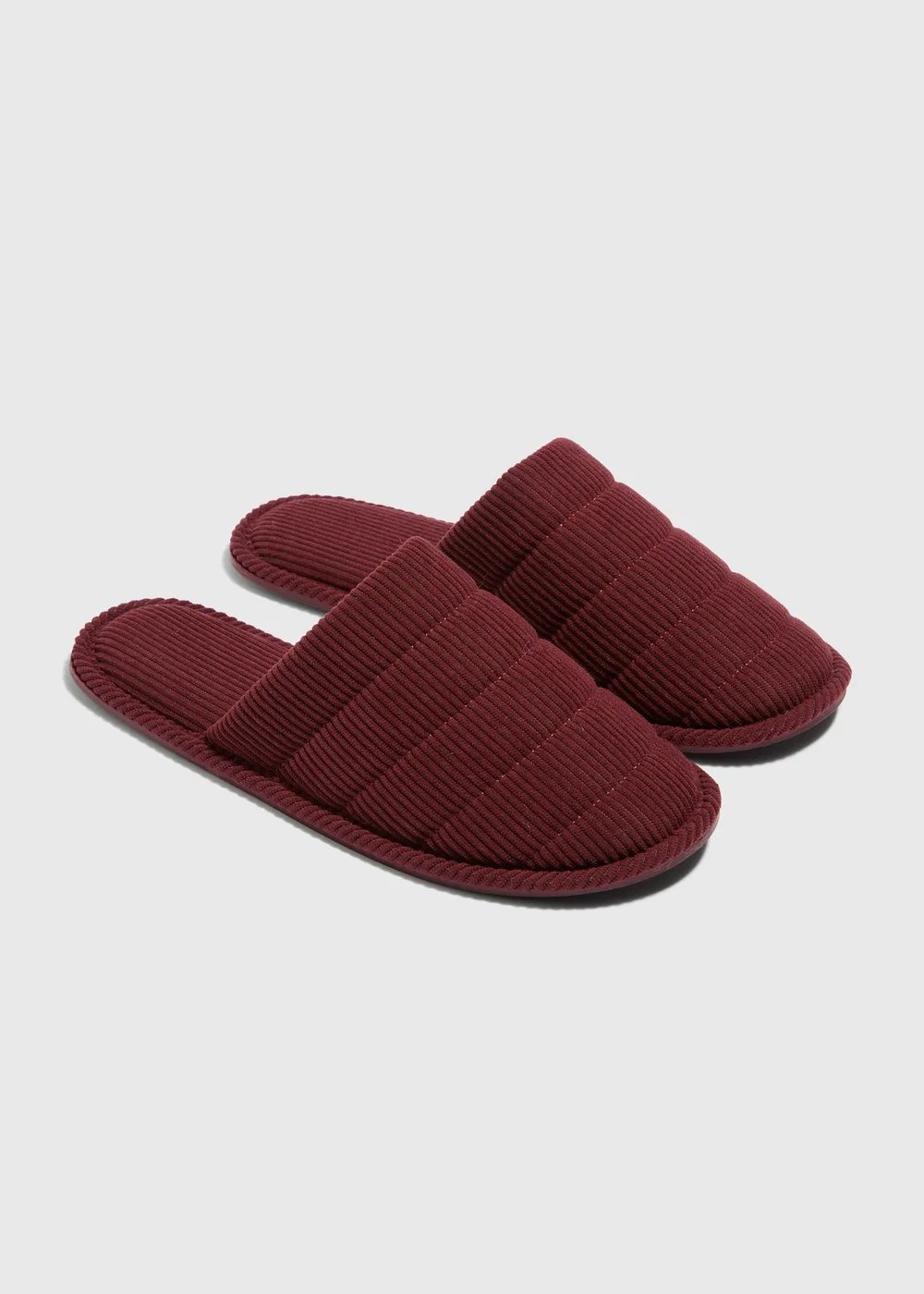 Burgundy Mule Slippers - S Image 1