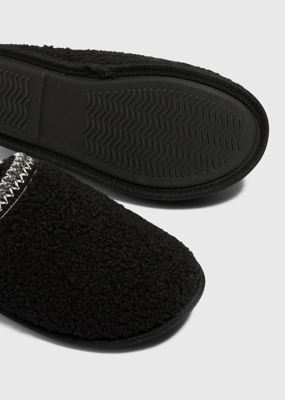 Black Borg Mule Slippers - S Image 2
