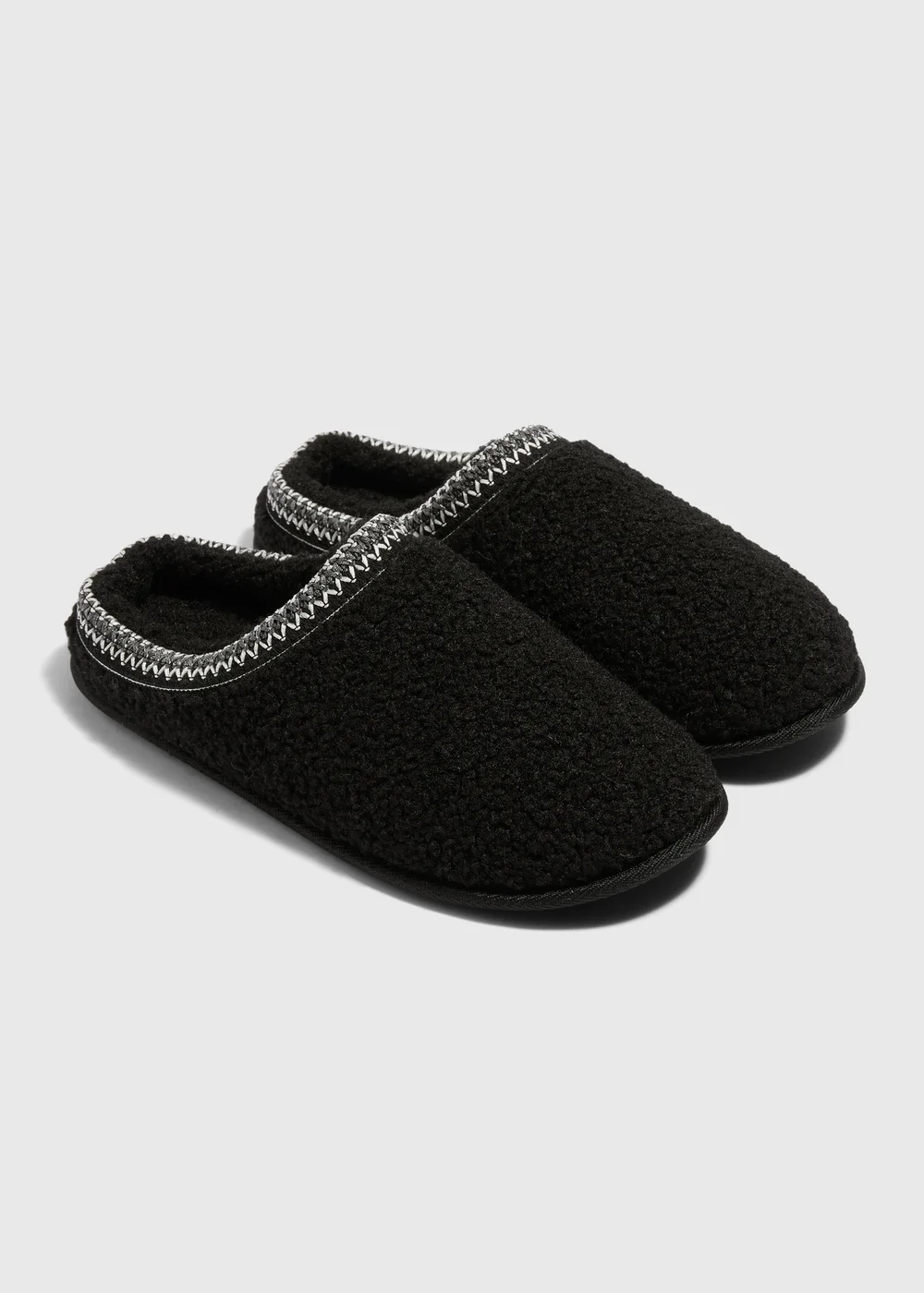 Black Borg Mule Slippers - S Image 1