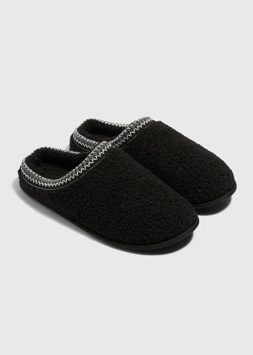 Black Borg Mule Slippers - S Image 1