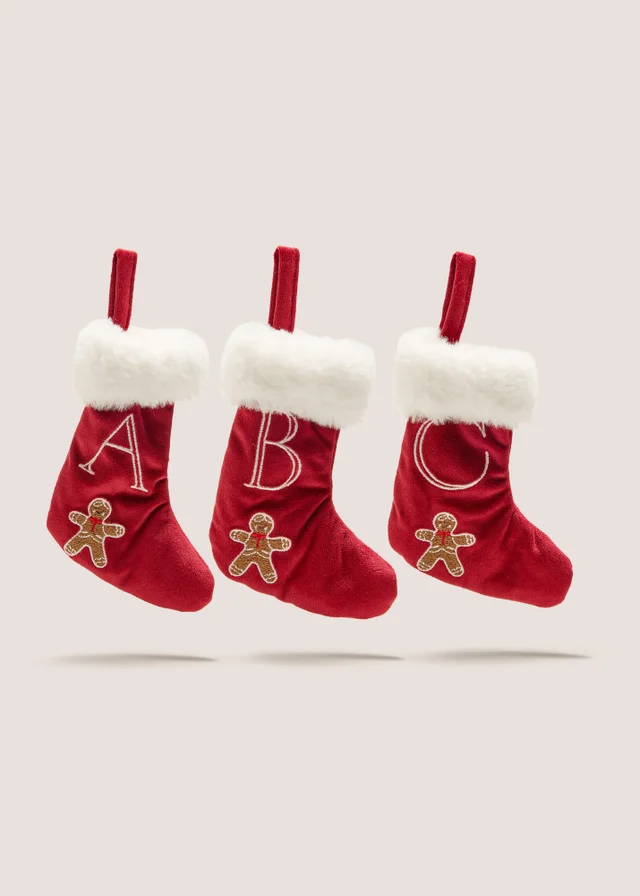 Gingerbread Alphabet Stocking Tree Decoration