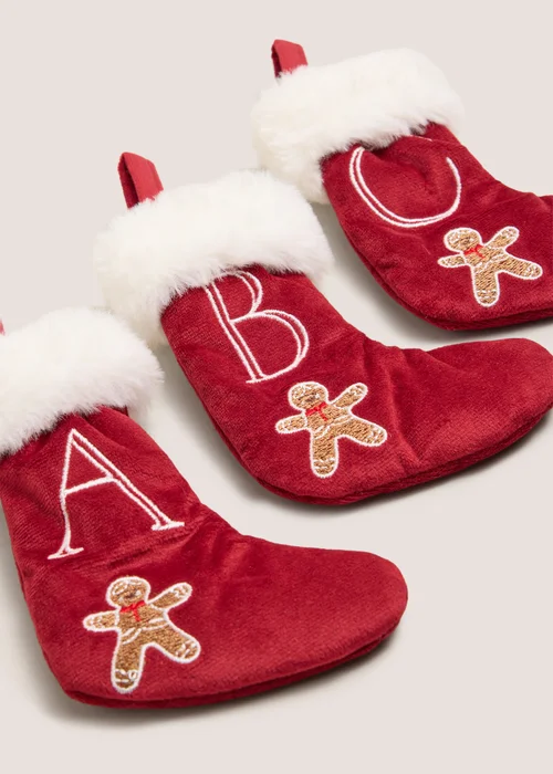 Gingerbread Alphabet Stocking Tree Decoration - E - E Image 2