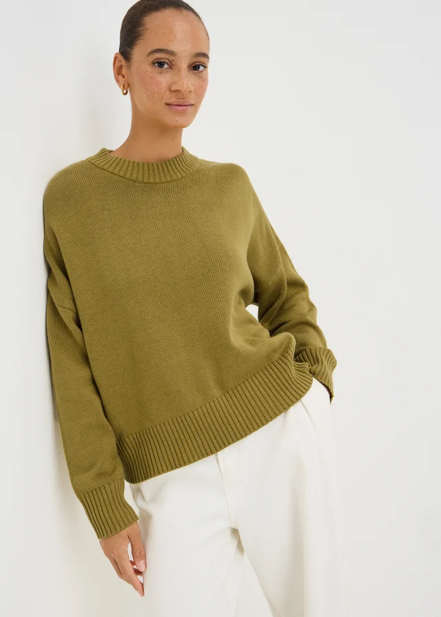 Citrus Rib Hem Knitted Jumper