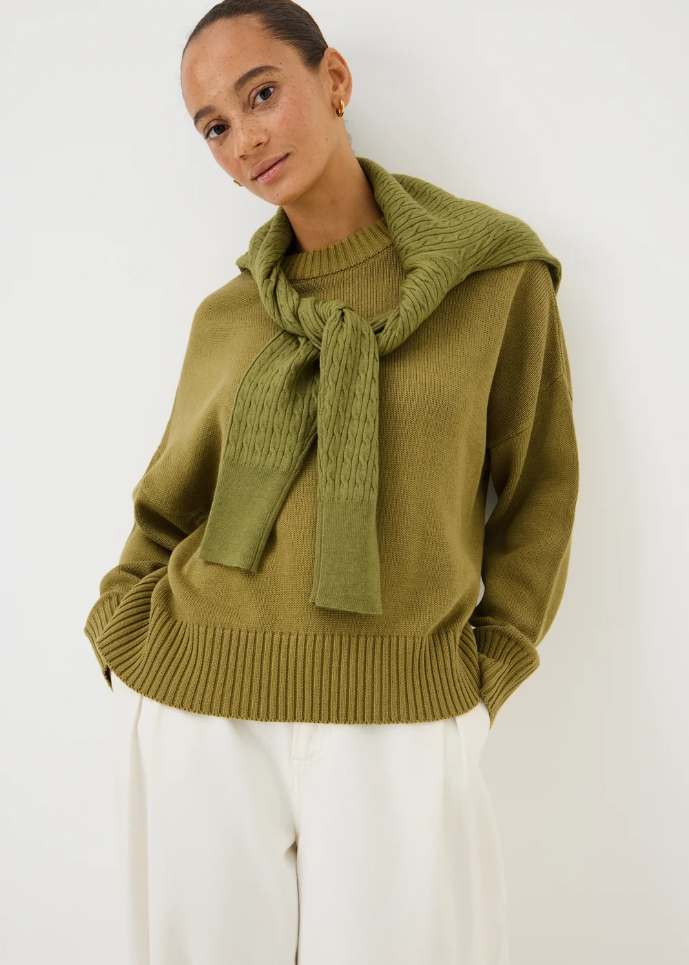 Citrus Rib Hem Knitted Jumper - XS Image 2