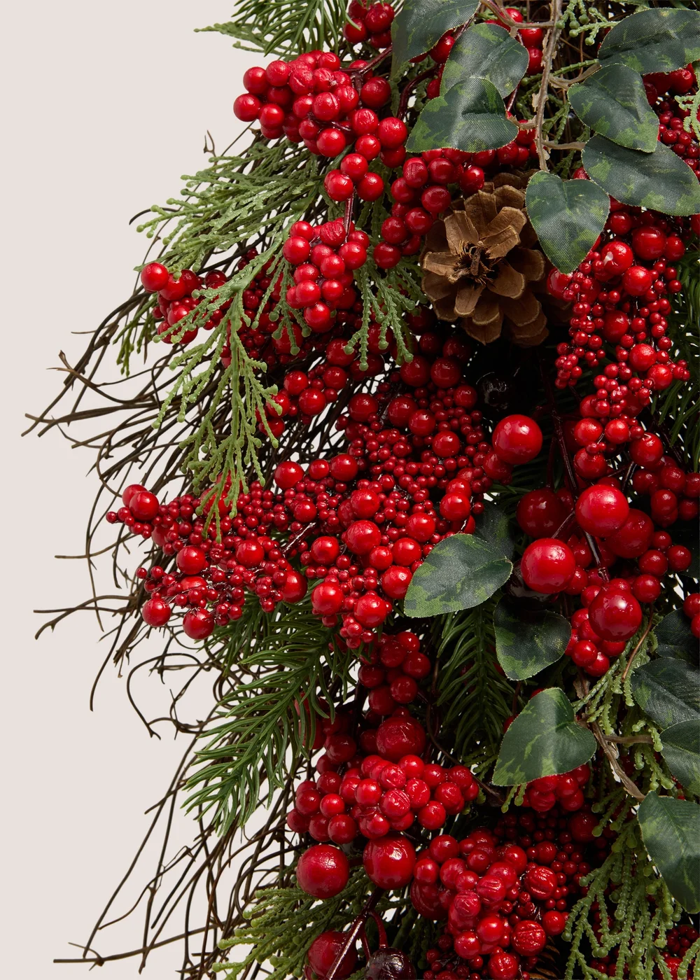 Red Hanging Wreath Image 2