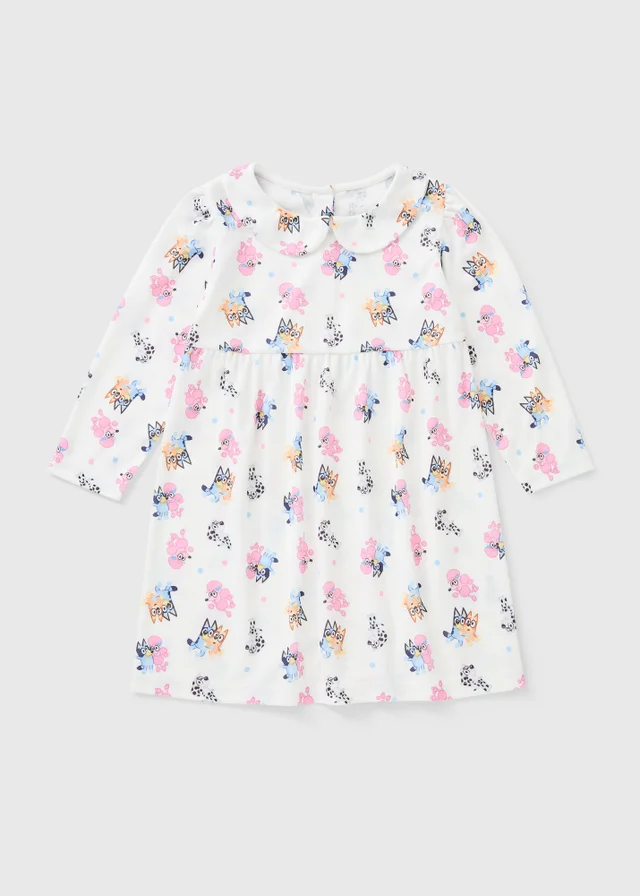 Bluey Girls Cream Collar Nightie (1-7yrs)