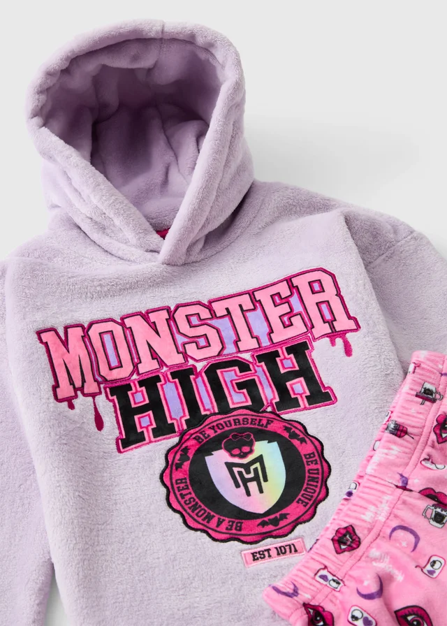 Monster High Pink & Lilac Pyjama Set (7-13 Yrs)