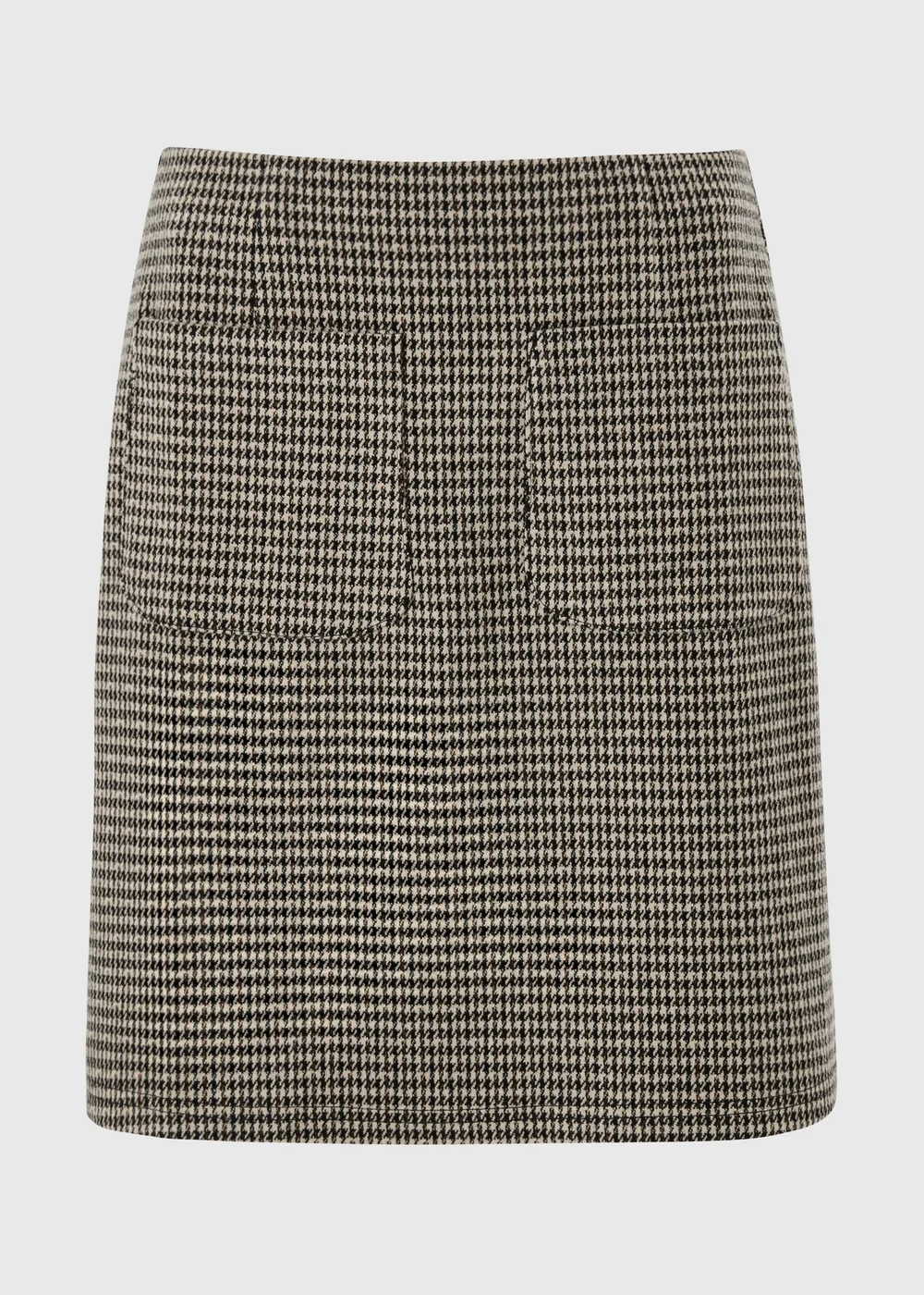 Brown Check Double Pocket Mini Skirt - 8 Image 4