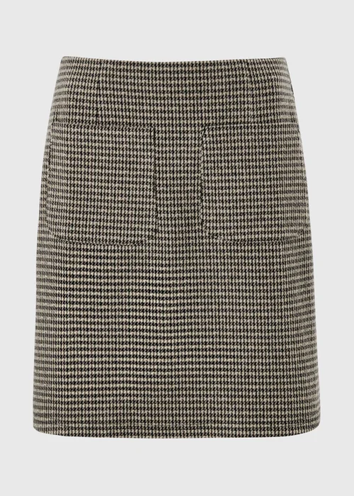 Brown Check Double Pocket Mini Skirt - 8 Image 4