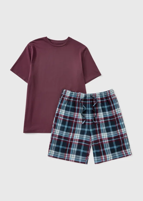 Burgundy Fleece Short Pyjama Set - XS Image 4