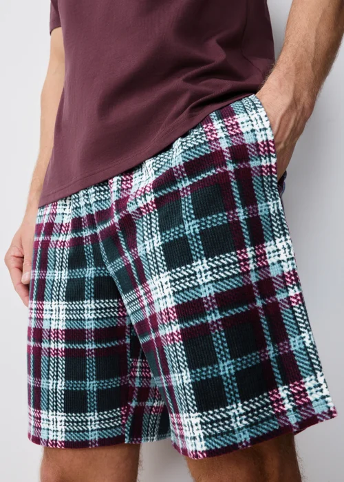 Burgundy Fleece Short Pyjama Set - XS Image 3