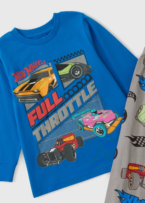 Boys Blue Hot Wheels Pyjamas (3-9 yrs) - 3-4 Yrs Image 2