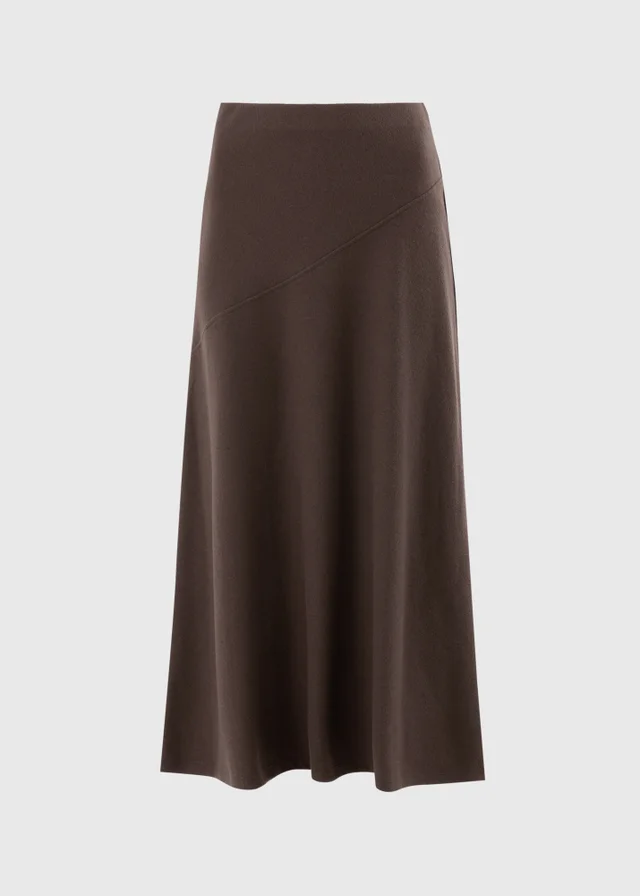 Chocolate Cosy Midaxi Co Ord Skirt