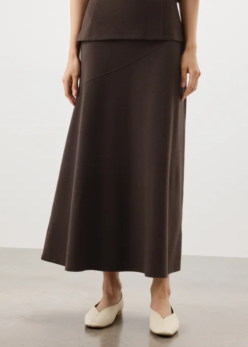 Chocolate Cosy Midaxi Co Ord Skirt - 8 Image 4