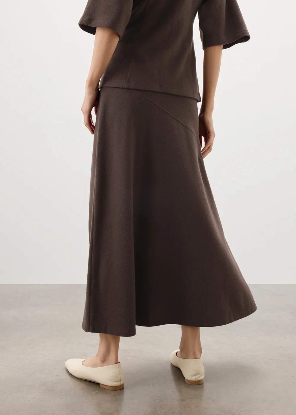 Chocolate Cosy Midaxi Co Ord Skirt - 8 Image 2