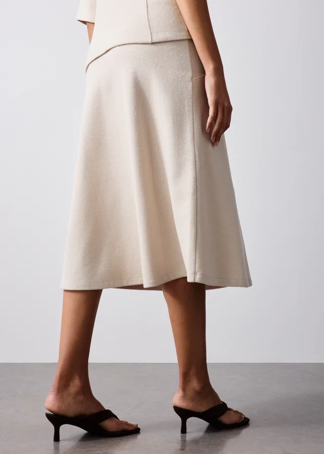 Oatmeal Cosy Midaxi Co Ord Skirt