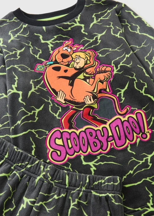 Scooby Doo Boys Black Fleece Pyjamas (4-11yrs) - 4-5 Yrs Image 2